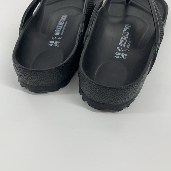 Birkenstock Honolulu Eva Slip On Thong Strap Sandals Size 40 / 9 Womens Black - Picture 4 of 7